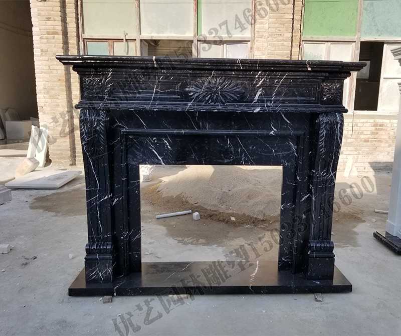 石雕壁爐架，大理石壁爐架，室內(nèi)壁爐架