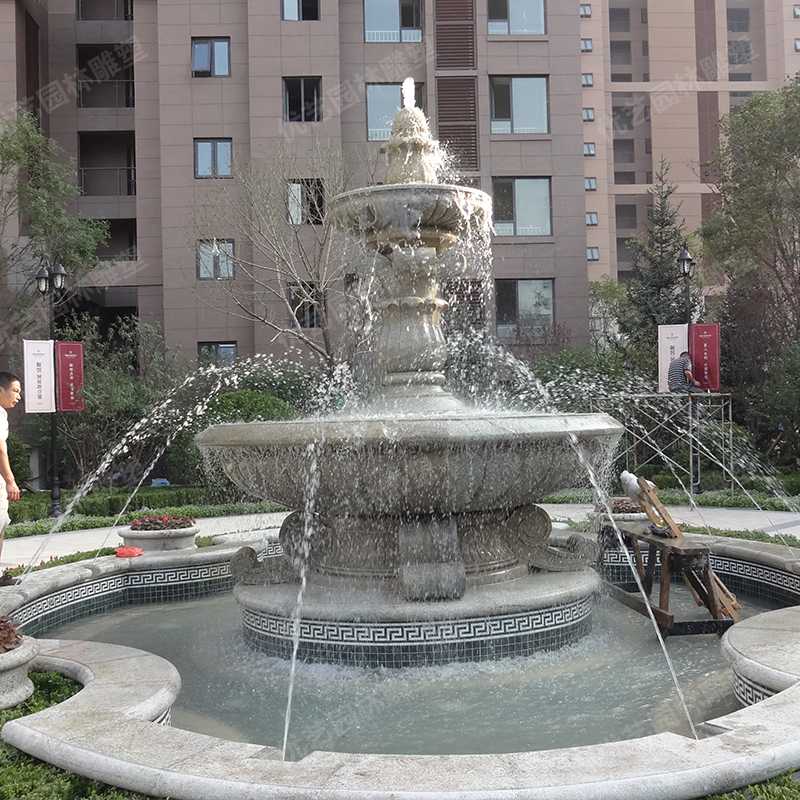 石雕噴泉，花崗巖噴泉，景觀噴泉