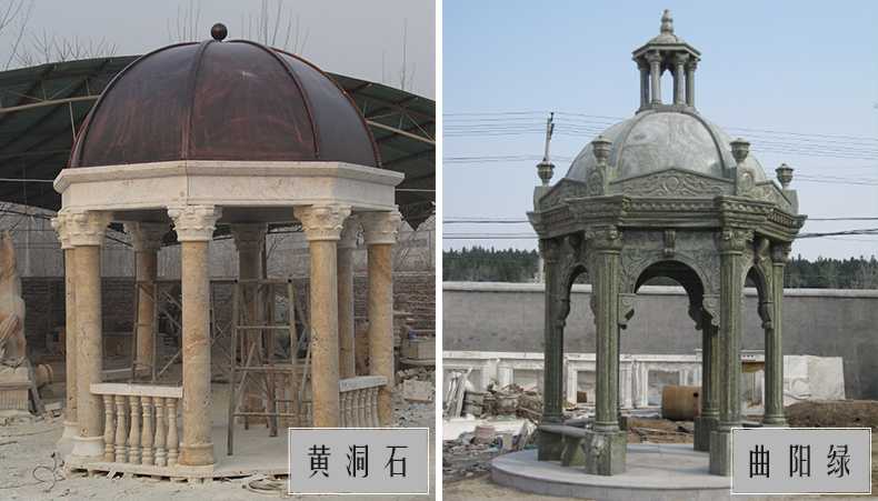 歐式景觀亭子，石雕大理石亭子，河北涼亭廠家