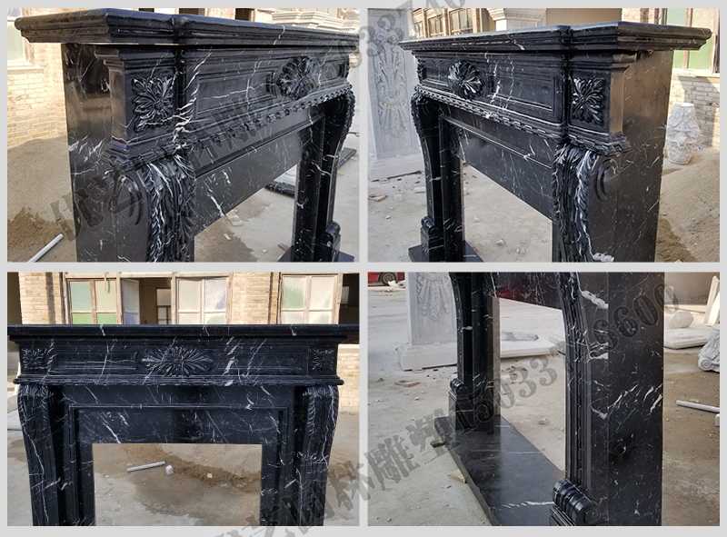 石雕壁爐架廠家，石雕壁爐架工廠，定制石雕壁爐架