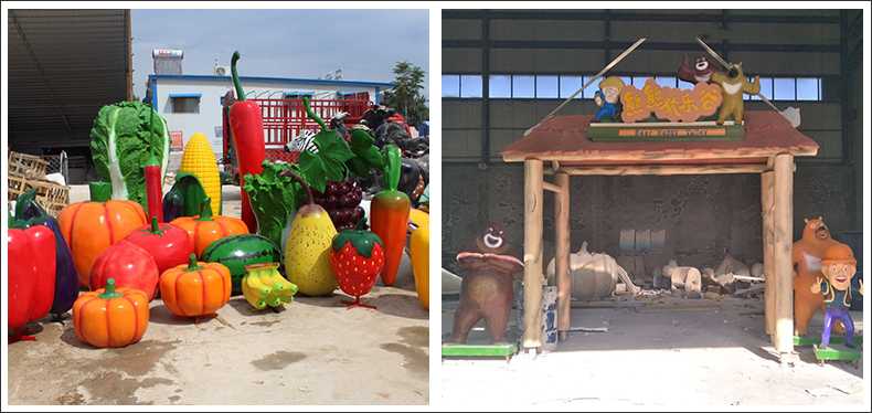 仿真蔬菜水果擺件，卡通玻璃鋼門(mén)頭