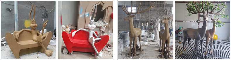 玻璃鋼雕塑制作流程，仿真景觀雕塑廠家