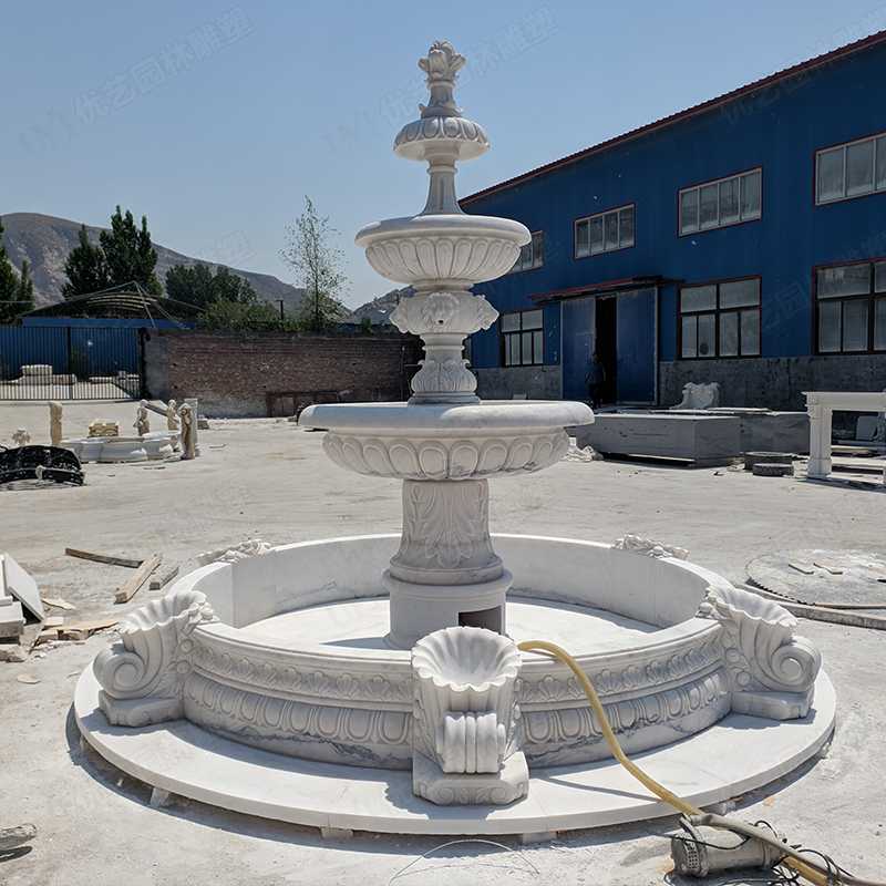 大理石噴泉，漢白玉噴泉