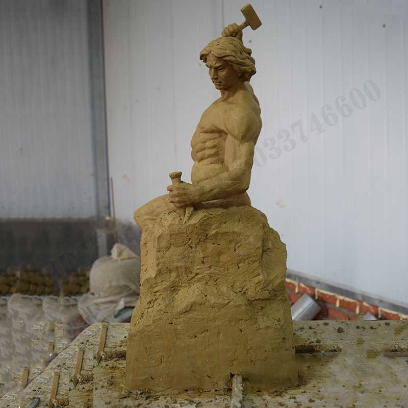 自我雕刻雕塑，自我雕刻擺件，雕刻自我