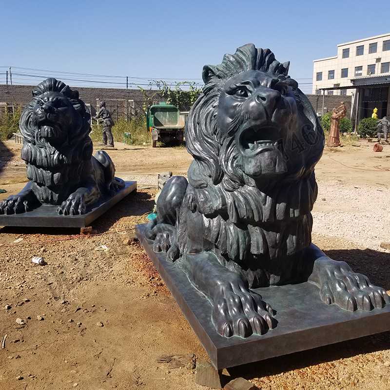 匯豐銅獅子，銅匯豐獅子，銅雕塑廠家，銅獅子廠家