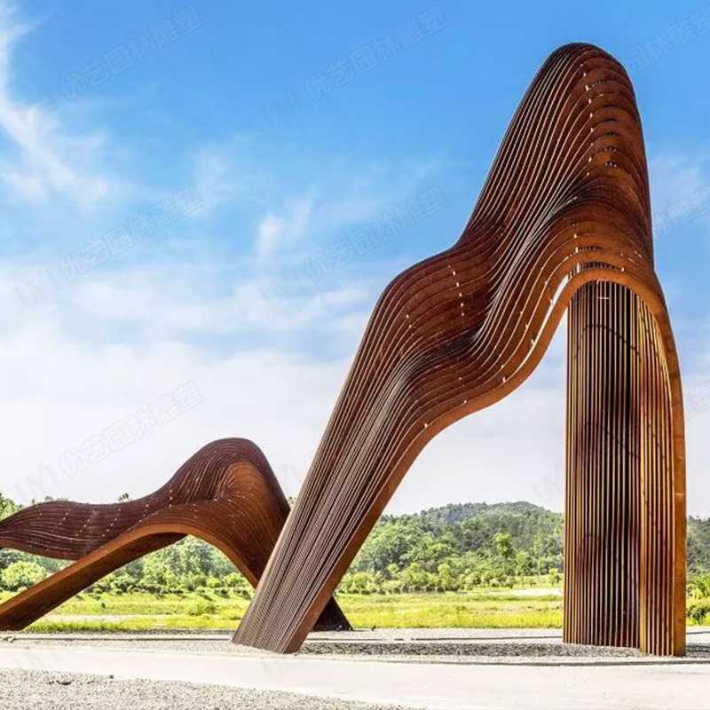 耐候鋼雕塑，耐候鋼雕塑定制